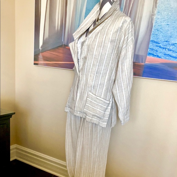 FREE PEOPLE LINEN JACKET/PANTS SUIT NWT - Picture 5 of 8